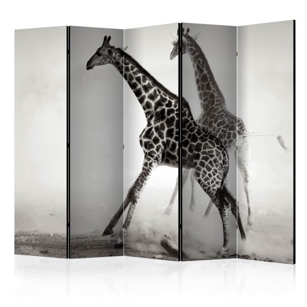 Paraván – Giraffe in the Big City II [Room Dividers] Paraván – Giraffe in the Big City II [Room Dividers]