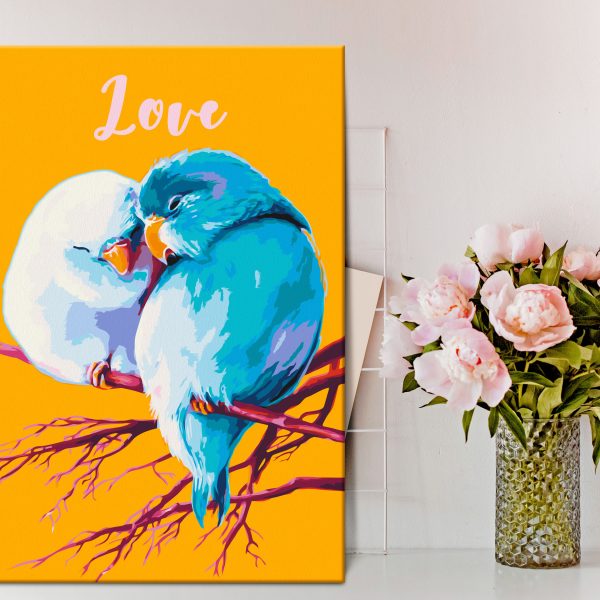 Malování podle čísel – Parrots in Love Malování podle čísel – Parrots in Love