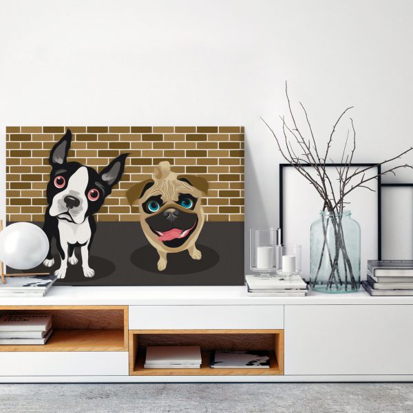 Malování podle čísel – Cute Dogs Malování podle čísel – Cute Dogs