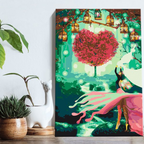 Malování podle čísel – Heart Tree Malování podle čísel – Heart Tree