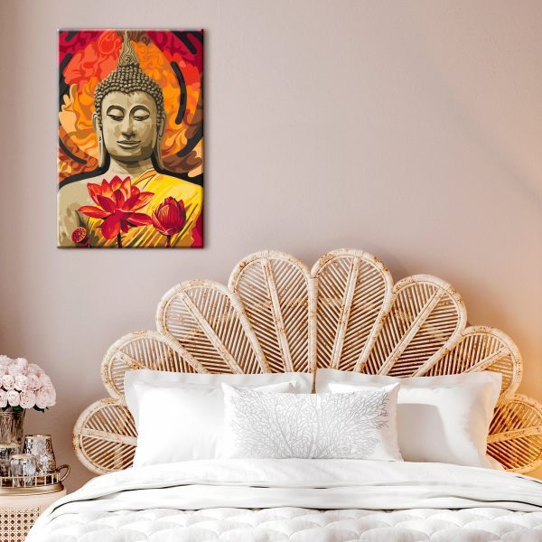 Malování podle čísel – Fiery Buddha Malování podle čísel – Fiery Buddha