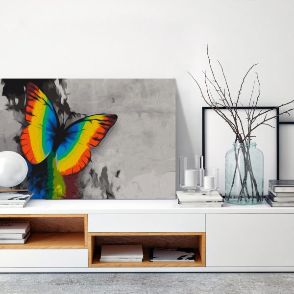 Malování podle čísel – Colourful Butterfly Malování podle čísel – Colourful Butterfly