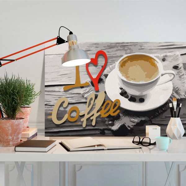 Malování podle čísel – I Love Coffee Malování podle čísel – I Love Coffee