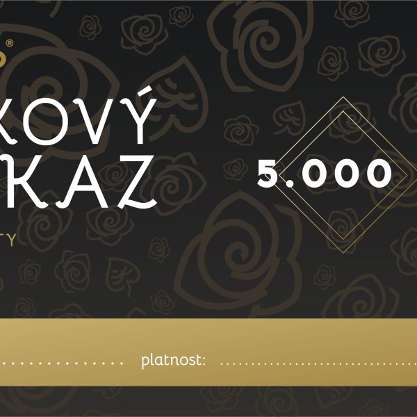 Dárkový poukaz 5 000 Kč Dárkový poukaz 5 000 Kč