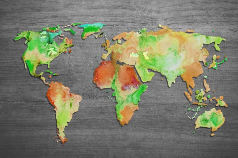 Obraz na stěnu Mapa světa Obraz na stěnu Mapa světa