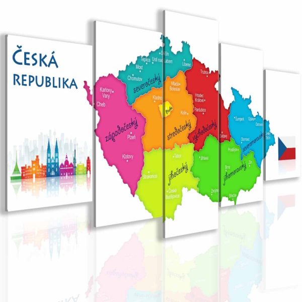 Obraz Mapa České republiky Obraz Mapa České republiky