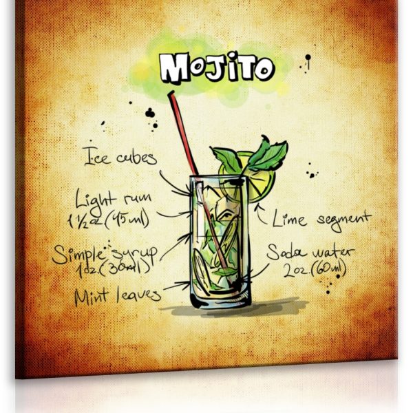 Obraz cedule Mojito Obraz cedule Mojito