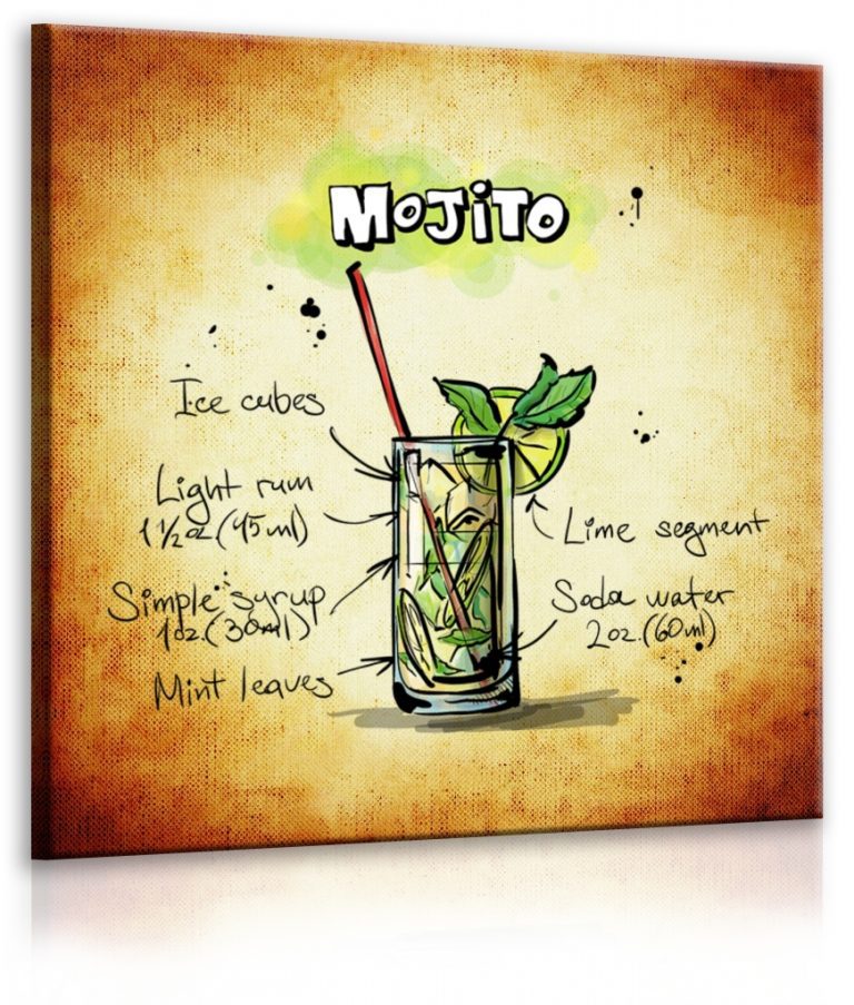 Obraz cedule Mojito Obraz cedule Mojito