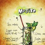 Obraz cedule Mojito Obraz cedule Mojito