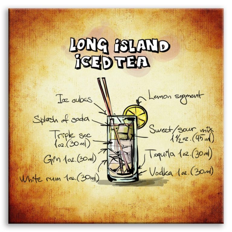 Obraz cedule Long Island Iced Tea Obraz cedule Long Island Iced Tea