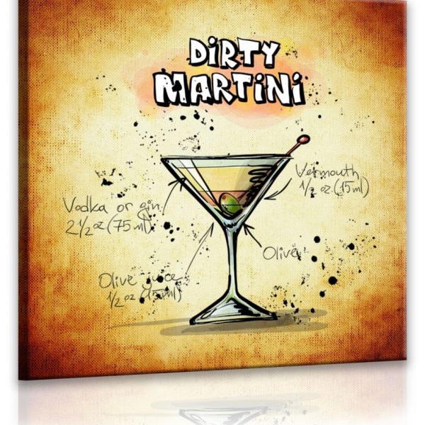 Obraz cedule Dirty Martini Obraz cedule Dirty Martini