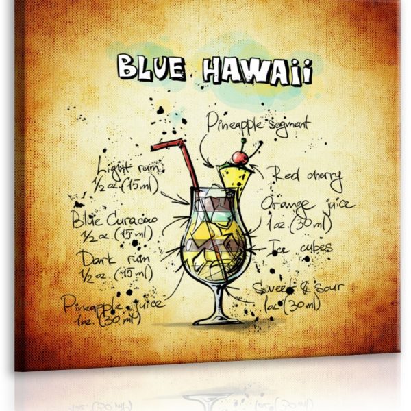 Obraz cedule Blue Hawaii Obraz cedule Blue Hawaii