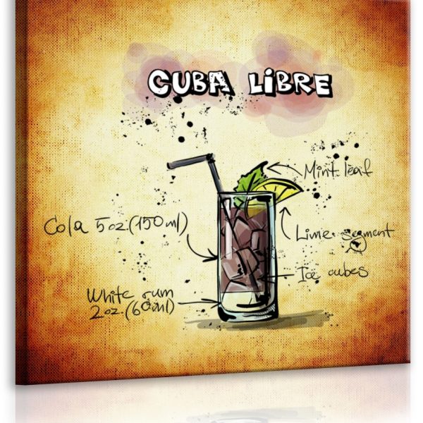 Obraz cedule Cuba Libre Obraz cedule Cuba Libre