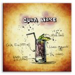 Obraz cedule Cuba Libre Obraz cedule Cuba Libre