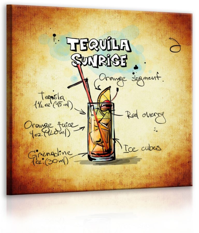 Obraz cedule Tequila Sunrise Obraz cedule Tequila Sunrise