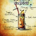 Obraz cedule Tequila Sunrise Obraz cedule Tequila Sunrise