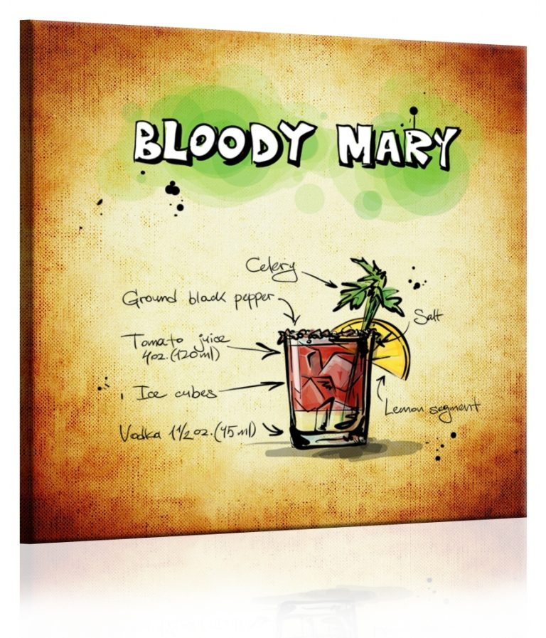 Obraz cedule Bloody Mary Obraz cedule Bloody Mary