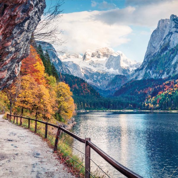 Tapeta Alpské jezero Gosausee Tapeta Alpské jezero Gosausee