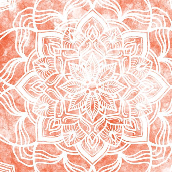 Tapeta Mandala oranžová Tapeta Mandala oranžová