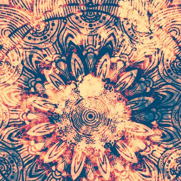 Tapeta Mandala ohnivá Tapeta Mandala ohnivá