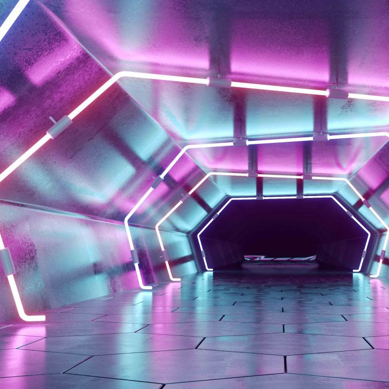 3D tapeta Neonový tunel 3D tapeta Neonový tunel