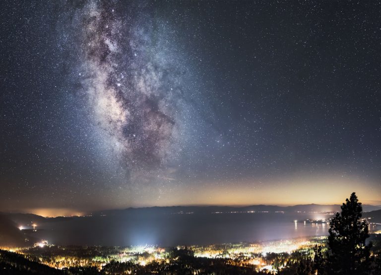 Tapeta Hvězdy nad jezerem Tapeta Hvězdy nad jezerem